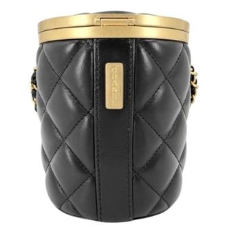 Chanel Pre-owned Matelasse Schoudertas - Dames - Pre-owned - Zwart - Maat: ONE Size Leer