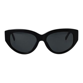 Dolce & Gabbana Cat-Eye Zonnebril - Dames - Accessoires - Zwart - Maat: 55 MM Nylon