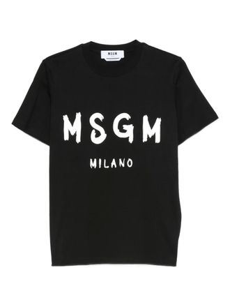 Msgm milano logo T-shirt - Black