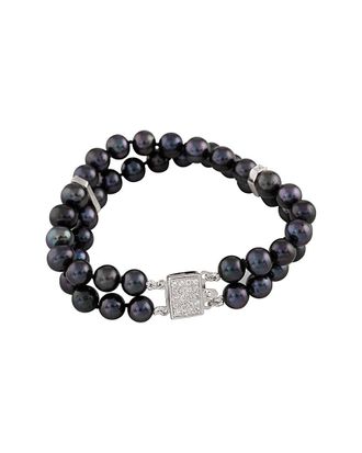 Splendid Pearls Silver 7-7.5Mm Freshwater Pearl Bracelet