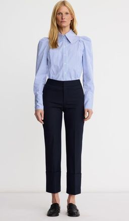 Smythe Cuffed Flood Pant in Navy at Nordstrom, Size 14