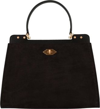 Pourchet Trianon Daim - Dames - Tassen - Bruin - Maat: ONE Size Leer