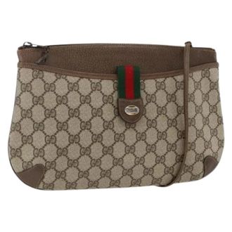 Gucci Pre-owned Vintage GG Canvas Shoulder Bag - - Pre-owned - Donna - Beige - ONE SIZE