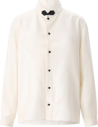 Valentino Overhemden, Heren, Wit, 2Xl, Casual Shirts