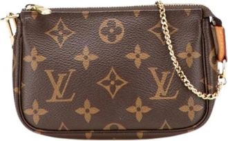 Louis Vuitton Pre-owned Mini Pochette Accessoires - Dames - Vintage Mini Tas - Bruin - ONE Size - Vintage