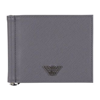 Emporio Armani Heren, Accessoires, Grijs, Maat: ONE Size Leer