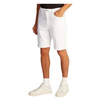 Calvin Klein Jeans Denim Shorts, male, White, Size: W31 Denim Shorts