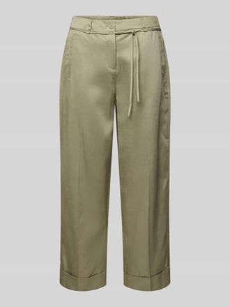 OPUS Wide Leg Pants mit Bindeg&uuml;rtel Modell Meeri bloom in Hellgruen, Gr&ouml;&szlig;e 34