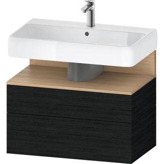 Duravit Duravit - Qatego Mueble Bajo Lavabo, 1 Extra&iacute;ble Y 1 Caj&oacute;n