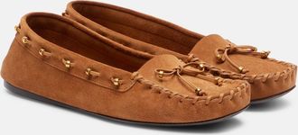 Khaite Milly suede moccasins