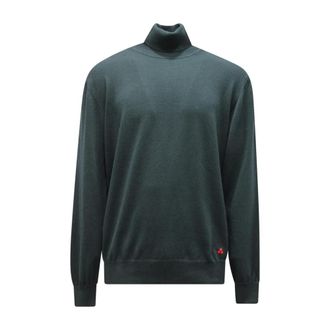 Peuterey Round-neck Knitwear, male, Green, 3XL, Gorran Turtleneck Jumper
