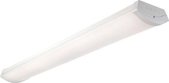 Netlighting Dualled 4ft Emergencyergency 38W Commercial Lighting Matt White Paint