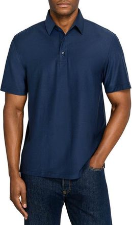 Brooklyn Brigade Solid Mapleton Luxe Cross Dyed Polo in Navy at Nordstrom, Size Xx-Large