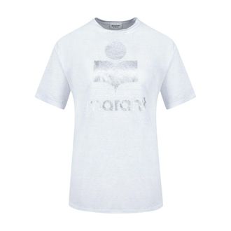 Isabel Marant Womens Zewel T-Shirt White Linen