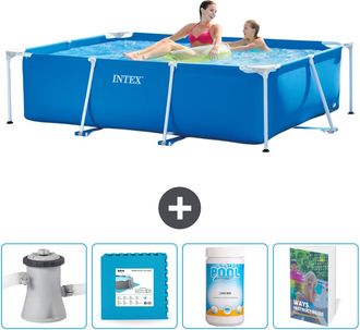 Intex Piscina Con Estructura Rectangular - 220x150x60 Cm - 7-piezas Scb130