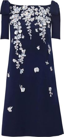 Carolina Herrera Abito a fiori - Blu