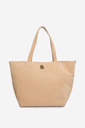 Fabiana Filippi Trapezf&ouml;rmige Cabas-Tasche aus Wildleder Eclissi