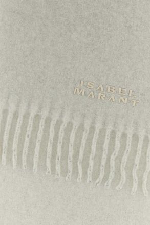 Isabel Marant Womens Light Grey Alpaca Blend Firny Scarf Snowgrey Exterior: Nylon Sciarpe E Foulard Scarfs