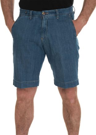Filetto Pantalone Italiano Bermuda classico Denim medio Filetto Uomo
