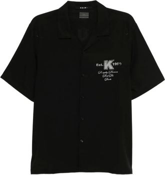 Ksubi rose-print resort shirt - Black