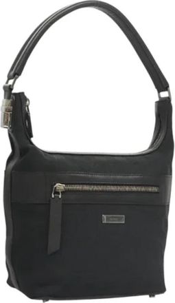 Gucci Pre-owned Suede gucci-bags - Dames - Vintage Schoudertas - Zwart - ONE Size - Leer - Vintage