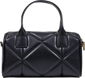 Love Moschino Womens Quilted Polyurethane Shoulder Bag Black