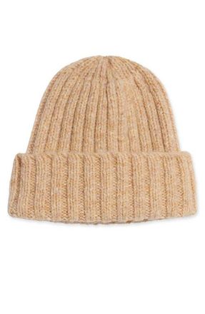 Fortela Shetland Wool Beanie in Beige at Nordstrom