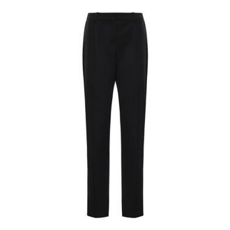 Balenciaga Slim-fit Broeken - Dames - Slim Fit Broeken - Zwart - XS - Leer - Broeken