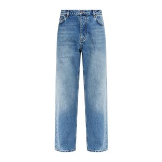 Off-white Jeans, Heren, Blauw, W33, Katoen, Straight-leg Jeans