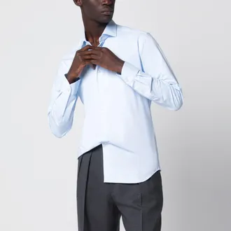 Xacus Camicia Active celeste chiaro in twill