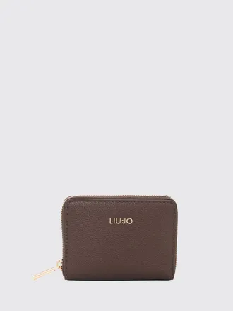 Liu Jo Continental Faux Leather Zip Wallet with Contrast Logo