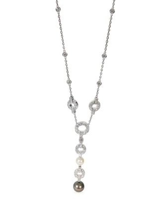 Cartier collier Coeur et Symbole en or blanc 18ct serti de