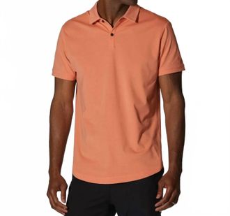 Cuts Golf Polo Shirt In Orange