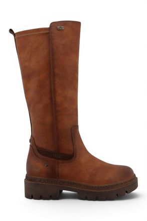 Mustang Womens Cognac Brown Knee High Chunky Long Winter Boots - M0062001