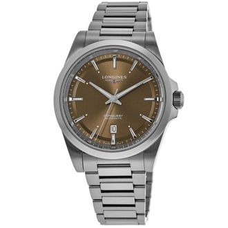 Longines Conquest Automatic Brown Dial Steel Mens Watch L3.830.4.62.6