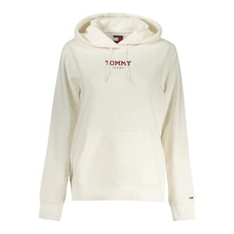 Tommy Hilfiger Hoodie met lange mouwen - Dames - Hoodies - Wit - XS - Katoen - Hoodies & sweatvesten