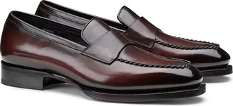 Santoni Arco Loafer in Dark Brown-T60 at Nordstrom, Size 10.5