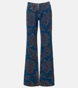 Etro Jeans flared con stampa