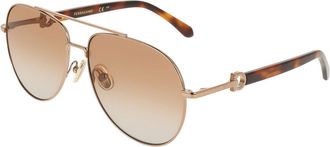 Ferragamo SF344S 730 Womens Sunglasses Gold Size 60