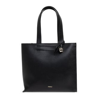Furla Tote Bags, female, Black, Size: ONE SIZE Divide Medium Bag