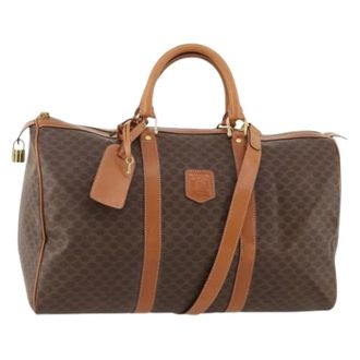Celine Pre-owned Weekend Bags, female, Brown, Size: ONE SIZE Pre-owned Vintage Boston Bag