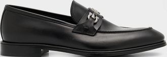 Ferragamo Men & apos;s Doupont Lux Leather Bit Loafers