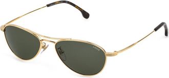 Lozza SL2400 0300 Mens Sunglasses Gold Size 54