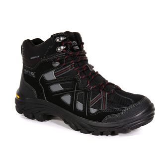 Regatta Mens Burrell I Sh Waterproof Walking Shoes Black/Granit 10 UK