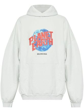 Balenciaga Planet Earth hoodie - White