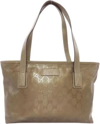 Gucci Pre-owned Tote Bags, female, Beige, Size: ONE SIZE Pre-owned Tote Bag