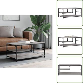vidaXL Tavolino da salotto moderno - vidaXL Tavolino da Salotto Grigio Sonoma 90x49x40 cm Legno Multistrato - Tavolino da soggiorno