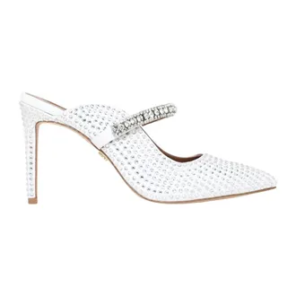 Kurt Geiger Heeled Mules, female, White, Size: 8 US Sabot Crystal