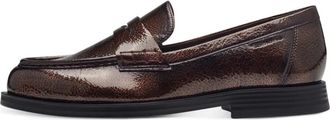 Tamaris Patent Loafer - Dames - Loafers - Bruin - 37 EU - Schoenen