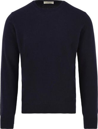 FILIPPO DE LAURENTIIS Trui met ronde hals - Heren - Cashmere truien - Blauw - L - Kasjmier - Truien & Vesten
